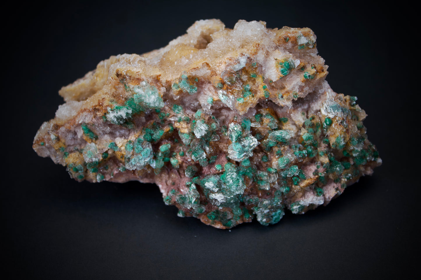 Rosasite on Ferrodolomite 3